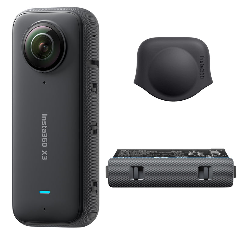 Insta360 X3 + Lens Cap + Batteria