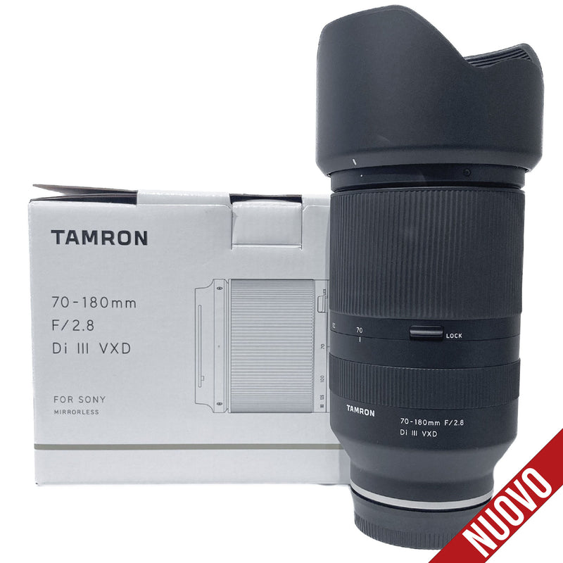 Tamron 70-180mm f/2.8 Di III VC VXD Sony Nuovo 5 anni di garanzia