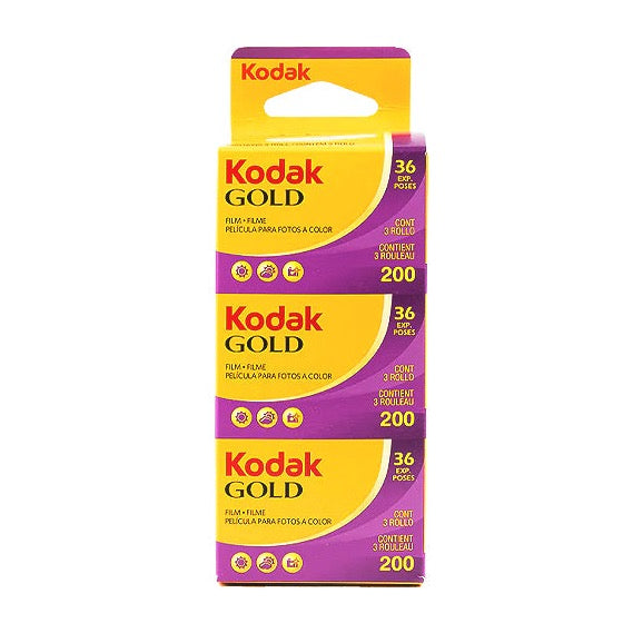 Rullino Kodak Gold 200 135-36  pacco da tre