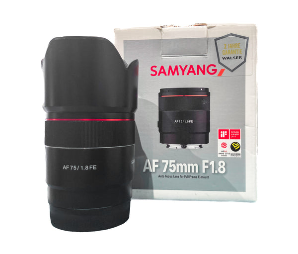 Samyang 75mm f/1.8 AutoFocus  Attacco sony