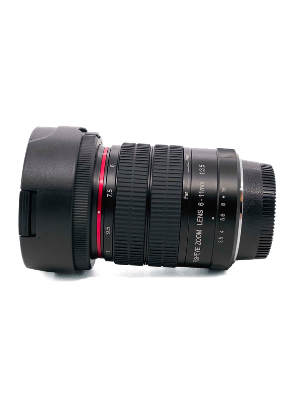 Obiettivo Meike x Nikon fisheye zoom Lens 6-11 f 3.5 Usato