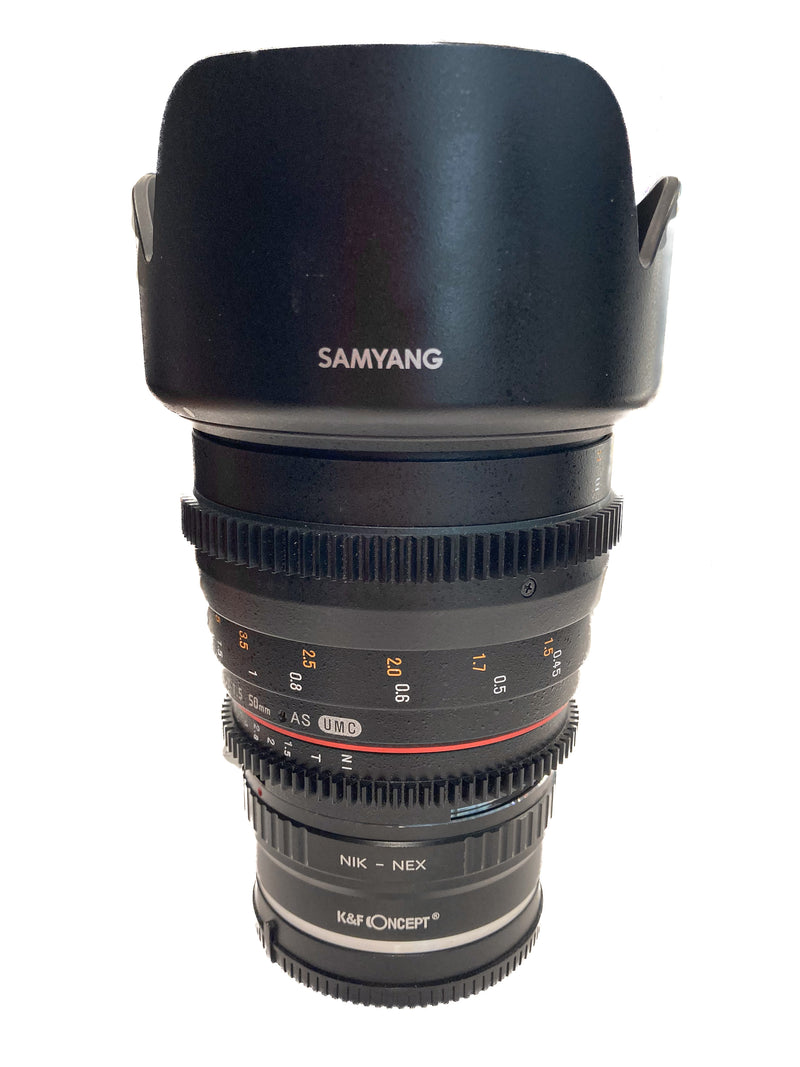 Samyang 50mm T1.5 Cine Lens AS UMC attacco Sony