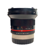 Samyang 12mm f/2.0 NCS CS Al Attacco fuji X-mount