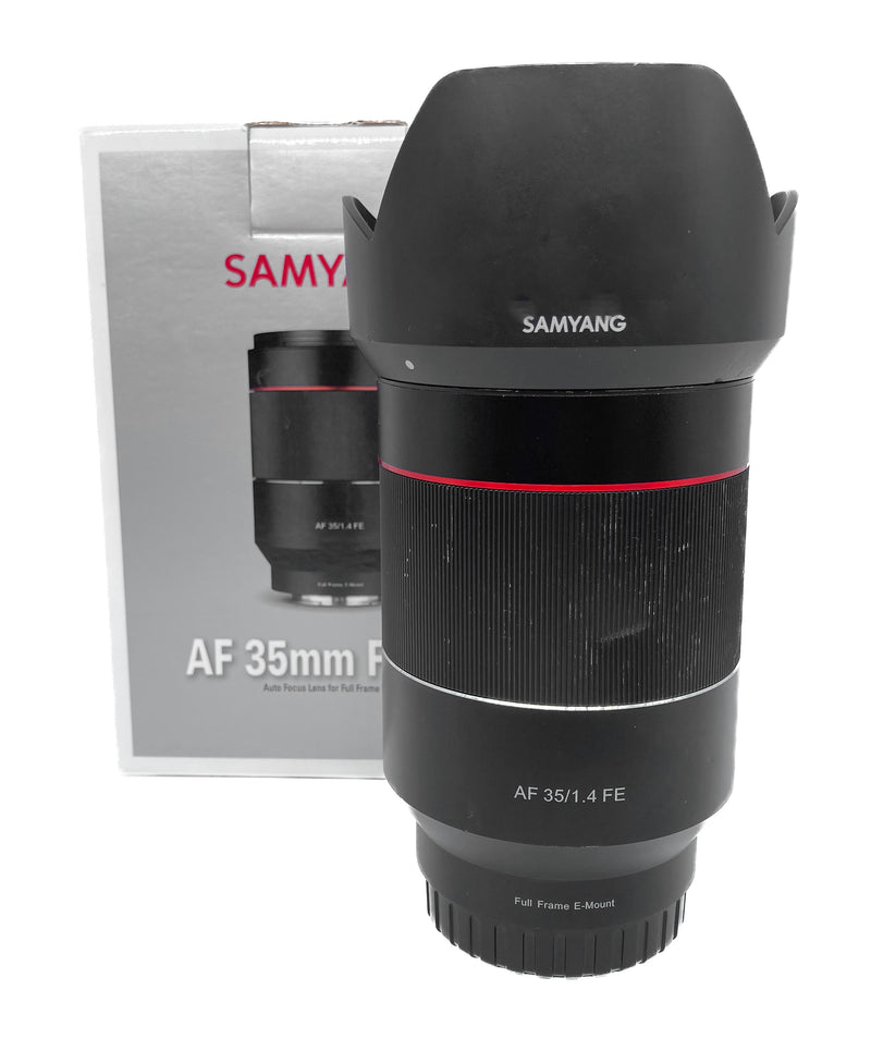 Samyang FE 35mm f/1.4 AF attacco Sony