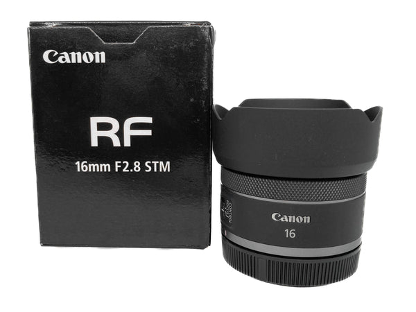 Canon RF 16mm f/2.8 STM  Usato con paraluce originale