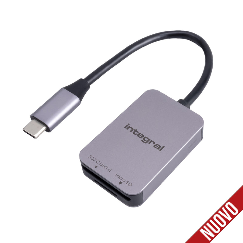 Lettore Integral USB 3.0 Dual Slot microSD / SD UHS-II   Nuovo