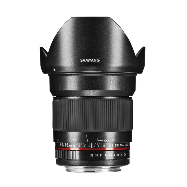 Samyang 16mm f/2.0 ED attacco Nikon